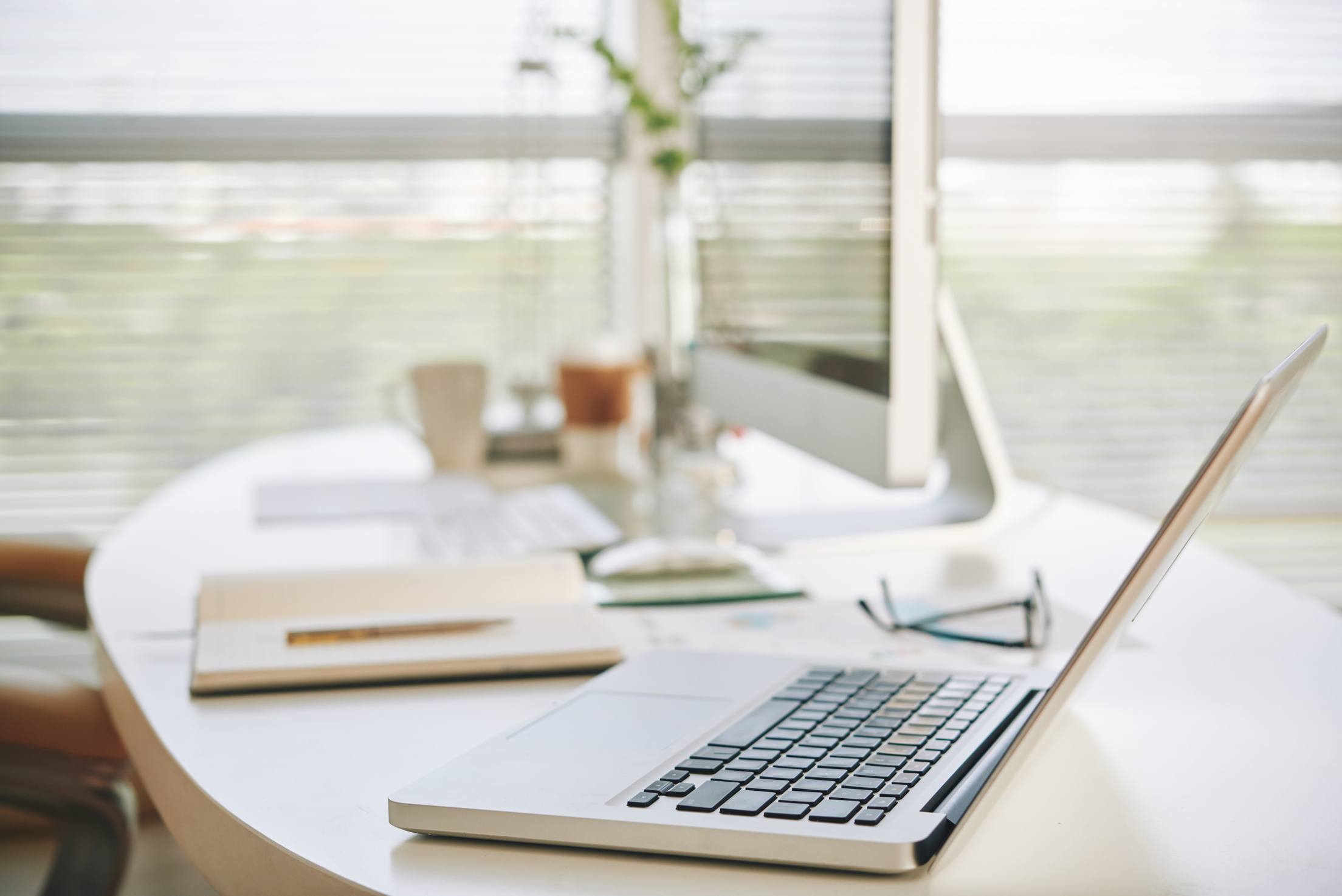 Laptop on Office Desk